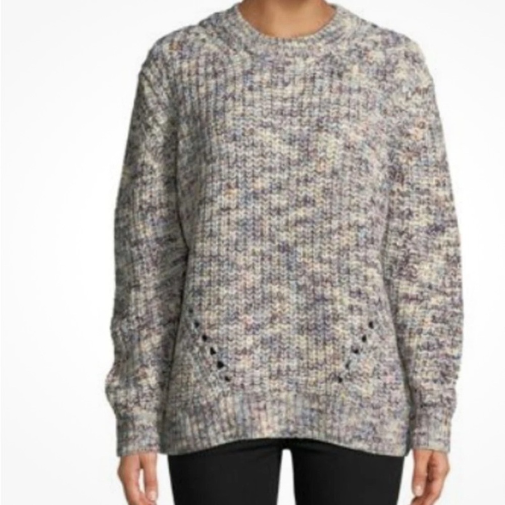 Rails Lux Kaleidoscope Oversized Fit Chunky Knit Sweater Size L Large Multicolor
